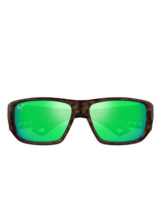 Maui Jim tortoiseshell sunglasses - unisex - Acetate - 63 - Brown