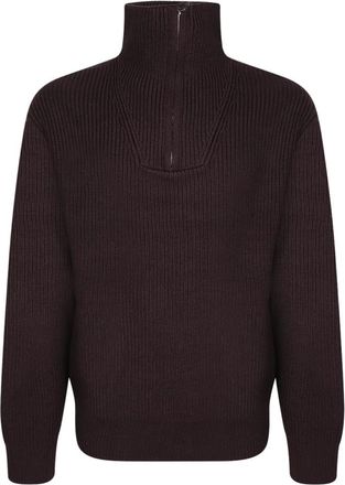 Officine G&eacute;n&eacute;rale Tarek Sweater - Heren - Coltruien - Bruin - M - Wol - Truien & Vesten