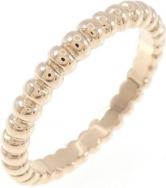 Van Cleef & Arpels Perlee Pink Gold (18K) Band Ring (Pre-Owned)