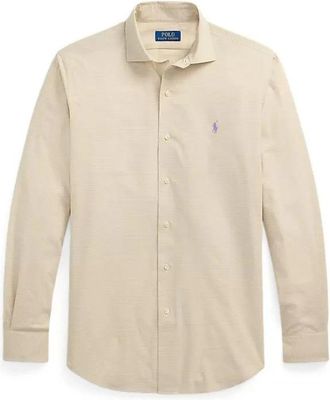 Polo Ralph Lauren Casual Overhemd - Heren - Casual Overhemden - Beige - XL - Overhemden
