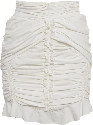Isabel Marant Minigonna con ruches - Bianco
