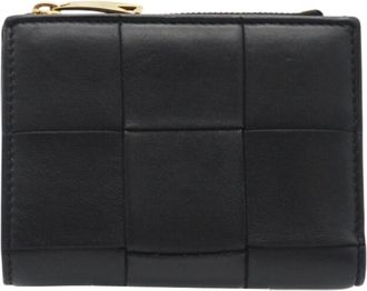 Bottega Veneta Intrecciato Black Intrecciato Wallet (Bi-Fold) (Pre-Owned)