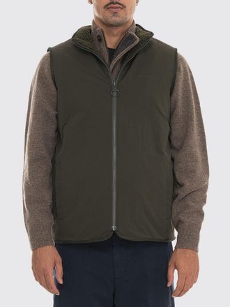 Barbour Gilet imbottito in pile tecnico con collo alto e logo ricamato