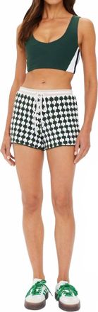 The Upside Portobello Malik Crochet Short In Green