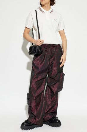 Vivienne Westwood Polo With Logo Patch, Mens, White