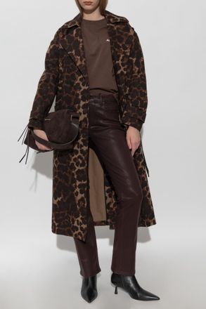 AllSaints Haldan Bootcut Jeans, Womens, Burgundy