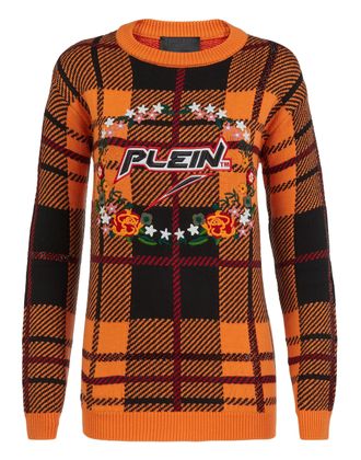 Philipp Plein Pullover Round Neck SS Tartan