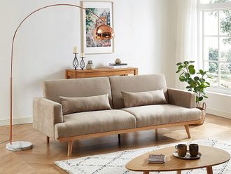 Vente-Unique Divano letto 3 posti clic clac in Tessuto Beige - ESME