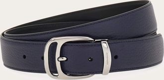 Ferragamo Men Reversible and adjustable belt Blue