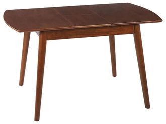 Beliani Mesa de comedor de derivado de madera 4 personas l100 130