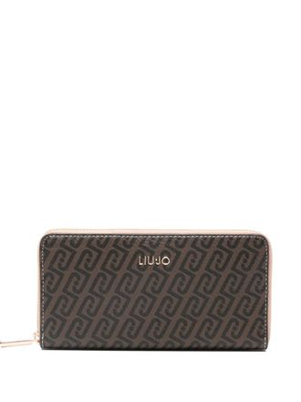 Liu Jo Grote portemonnee met monogram - Bruin