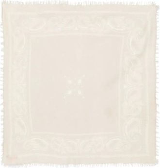 Liska Sciarpa con frange - Bianco