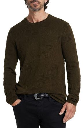 John Varvatos Mercer Wave Long Sleeve T-Shirt in Dark Brown at Nordstrom, Size Large