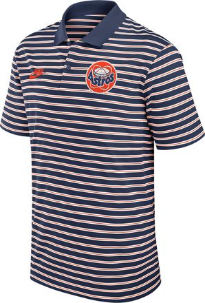 Nike Houston Astros Cooperstown Striped Victory Nike Mens Dri-FIT MLB Polo in Blue | 02LX0I0SHST-JNX