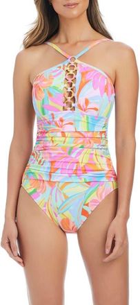 Bleu Rod Beattie O-Ring One-Piece Swimsuit in Multi at Nordstrom, Size 10