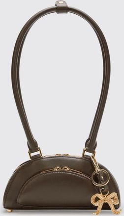 Self Portrait Borsa Curved Self-Portrait in pelle con fiocchi di strass