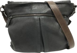 Prada Pre-owned Leather prada-bags - Dames - Vintage Schoudertas - Zwart - ONE Size - Leer - Vintage
