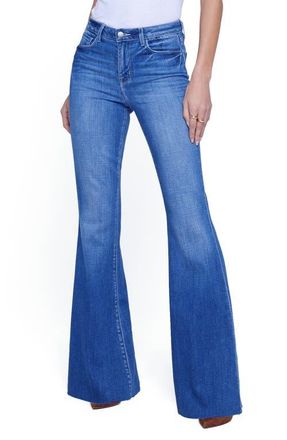 L'agence Sera High Waist Flare Jeans in Bordello at Nordstrom, Size 24