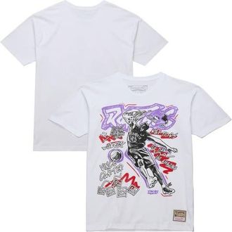 Mitchell & Ness Mens Mitchell & Ness Vince Carter White Toronto Raptors Hardwood Classics Chalked Up T-Shirt at Nordstrom, Size Xxx-Large