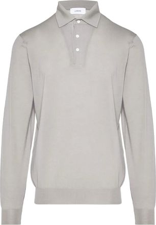 Lardini Poloshirt met lange mouwen - Beige