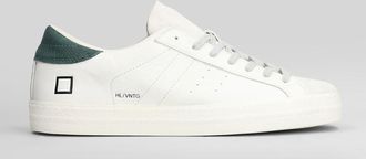 D.A.T.E. D. A.T. E. Hill Low Vintage Sneakers In Grey Suede And Leather