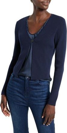 Nic+Zoe Cool Nights Rib Cardigan in Dark Indigo at Nordstrom Rack, Size Xx-Large