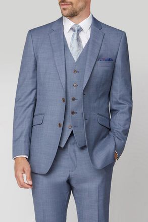 Scott Mens Premier Sharkskin Jacket - Blue - Size 42 Regular