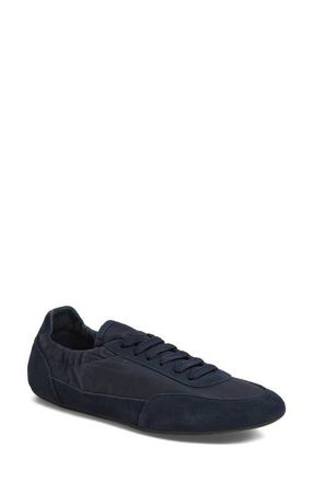 Django & Juliette Brinkle Flat Sneaker in Navy Leather at Nordstrom, Size 38