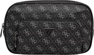 Guess Milano Mini Bumbag - Heren - Heuptassen - Zwart - ONE Size - Leer - Tassen
