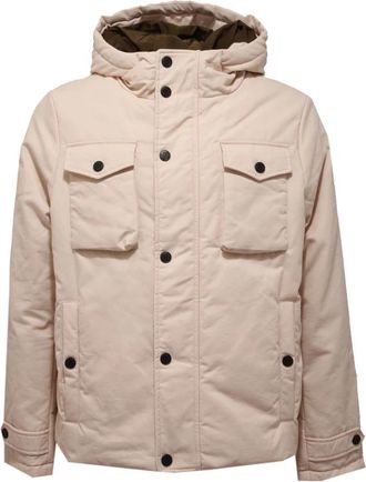 OOF Wear Korte katoenen jas in 1402AC-stijl - Heren - Winterjassen - Beige - S - Katoen - Jassen