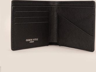Oswin Hyde Mens Marylebone Black Bifold Wallet