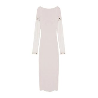 Sportmax Maxi Jurk - Dames - Maxi kleedjes - Grijs - S - Kleedjes