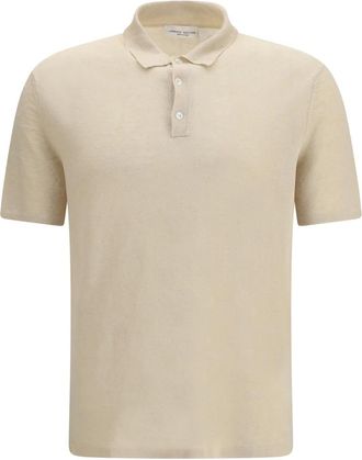 Roberto Collina Polo in Lino - - Tops - Uomo - Beige - S