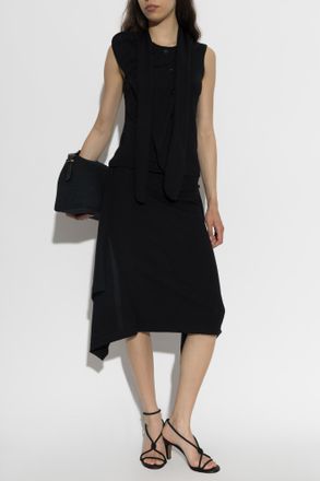 Christophe Lemaire Skirt With Decorative Fastening, Womens, Black