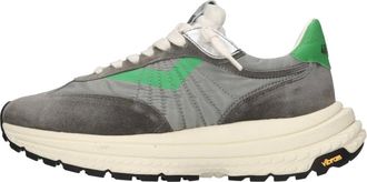 4B12 Schoenen, Dames, Grijs, 37 EU, Leer, Race D03 Sneakers