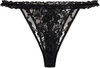 Dolce & Gabbana Lace Briefs - Dames - Onderbroek - Zwart - L - Katoen - Ondergoed