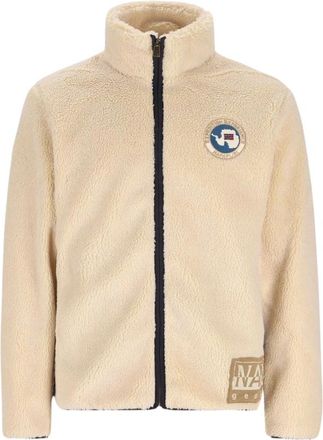 Napapijri Fleece Jassen - Heren - Fleece jassen - Beige - L - Fitness