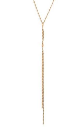 Nordstrom Twisted Rope Chain Y-Necklace in Gold at Nordstrom Rack