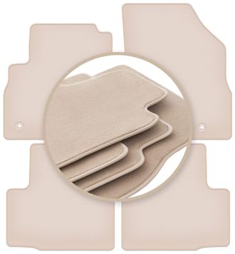 OEM Alfombrillas Premium Beige Para: Opel Astra K Sed&aacute;n, Hatchback, Station Wagon 2015