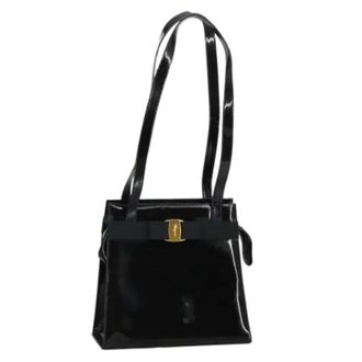 Ferragamo Pre-owned Canvas shoulder-bags - Dames - Pre-owned - Zwart - Maat: ONE Size