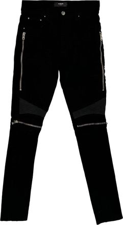 Amiri Mx2 Skinny-Fit Distressed Jeans in Black Cotton