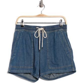 James Perse Drawstring Denim Shorts in Med Wash at Nordstrom Rack, Size 3 (Fits Like 8-10 Us)
