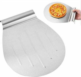 OEM Pala Redonda De Acero Inoxidable Para Pizza, Pala De Gran Superficie Para Horno De Pan, Elevador De Pasteles