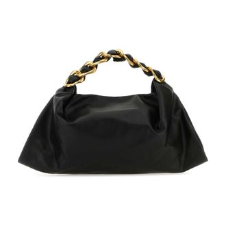 Burberry Handbags, female, Black, Size: ONE SIZE Medium Swan Bag