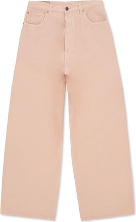 Fortela Jaron Wide Leg Wool Trousers in Pink at Nordstrom, Size 24 32 Eu