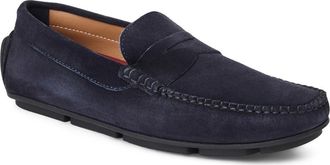 Bruno Magli Taranto Penny Loafer in Navy Suede at Nordstrom, Size 11.5