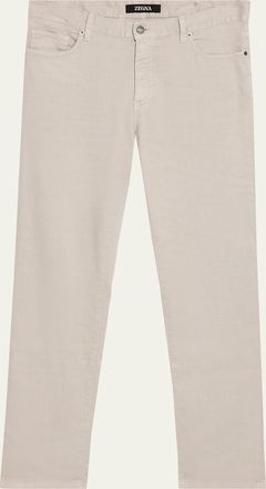 Ermenegildo Zegna Mens Stretch Straight Leg Five-Pocket Pants
