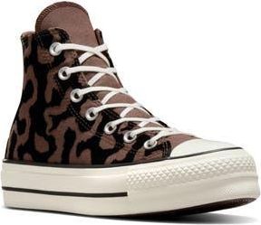 Converse Chuck Taylor All Star Lift High Top Platform Sneaker in Bear Nap/Black/Egret at Nordstrom Rack, Size 10.5