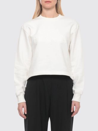 Casablanca Felpa girocollo in misto cotone e cashmere con logo tono su tono