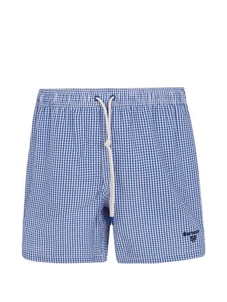 Barbour Gingham Seersucker Swim Short